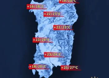 Temperature massime 1 350x250 - Domenica con tante nubi e qualche pioggia, ecco dove