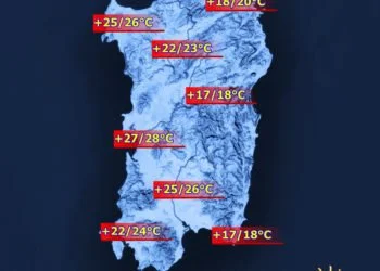 Temperature massime 2 350x250 - Domenica con tante nubi e qualche pioggia, ecco dove