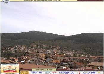 Tonara 1 350x250 - Temporali sul Canale di Sardegna e nubi sul cagliaritano