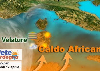 sardegna caldo africano meteo settimana aprile 350x250 - Meteo, in arrivo piogge e temporali. Seguiranno vento e gran rinfrescata