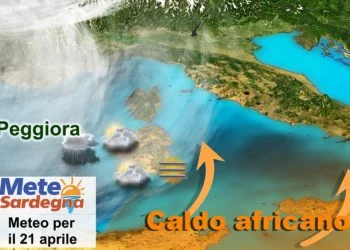 sardegna meteo settimana peggiora 350x250 - Caldo africano fin dopo il 20 aprile, poi svolta meteo con tracollo termico