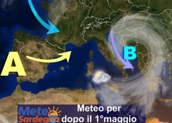 sardegna meteo tendenza maggio 350x250 - Tendenza meteo inizio maggio: fresco e vento, poi cosa accadrà? Scopriamolo