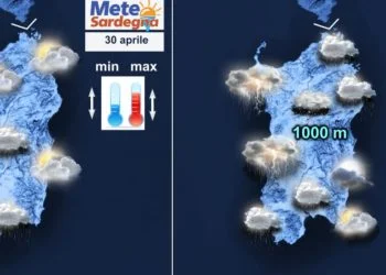 sardegna meteo weekend 1 maggio 350x250 - Meteo instabile, acquazzoni isolati. Weekend 1° maggio, ecco cosa accadrà