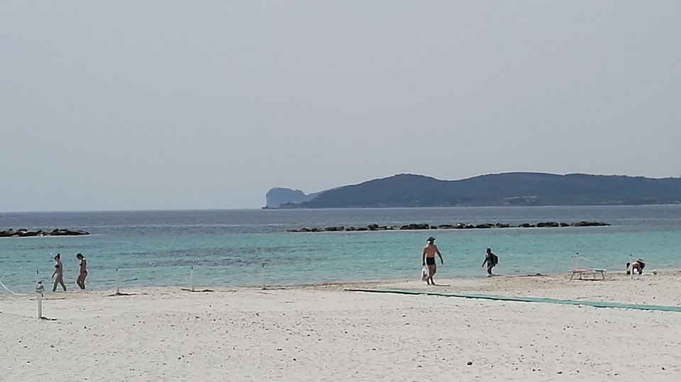 Alghero oggi pomeriggio, foto di Franco Olmeo.
