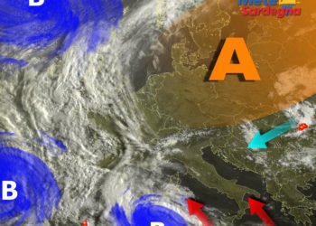 Meteosat 4 1 350x250 - Vortice perturbato a ridosso della Sardegna: piogge, temporali, anche neve