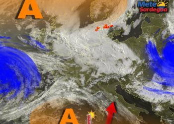 Meteosat Sardegna 1 1 350x250 - Vortice perturbato a ridosso della Sardegna: piogge, temporali, anche neve