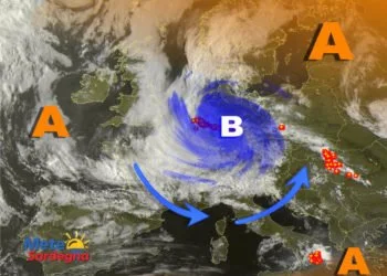Meteosat Sardegna 2 1 350x250 - Sardegna la regione più calda di oggi: ecco l'Anticiclone africano