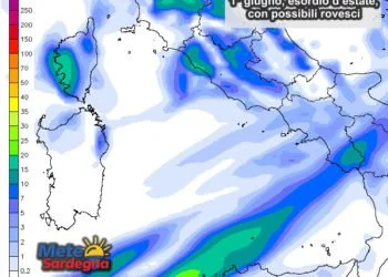 Piogge 11 350x250 - Maltempo temporalesco all'assalto della Sardegna