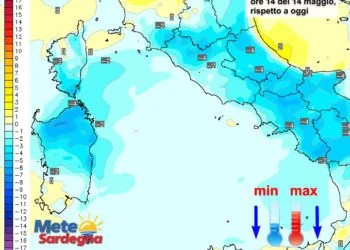 Temperature 350x250 - Ci siamo: da giovedì maestrale e calo delle temperature