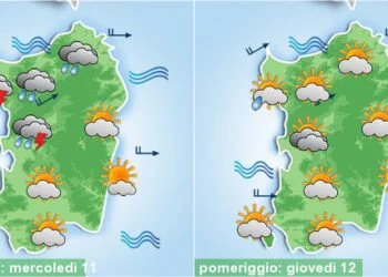 sardegna meteo instabile temporali fresco 350x250 - Perturbazione scandinava sempre più minacciosa...