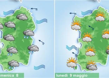 sardegna meteo piogge domenica poi caldo 350x250 - Perturbazione avanza a grandi passi, meteo peggiora. Weekend con l’ombrello