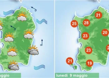 sardegna meteo settimana caldo piogge 350x250 - Che freddo al mattino: tantissime stazioni sotto i 10°C! I dati