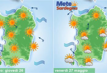 sardegna meteo sole caldo africano temperature 350x238 - Sardegna trampolino di lancio per nubifragi al nord