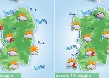 sardegna meteo temporali acquazzoni weekend 350x250 - Che freddo al mattino: tantissime stazioni sotto i 10°C! I dati