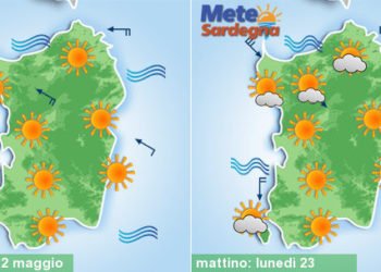 sardegna meteo weekend sole caldo maestrale 350x250 - Meteo da piena estate: super caldo in arrivo nella prossima settimana