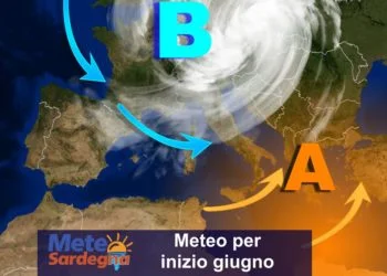 sardenga tendenza meteo giugno 350x250 - Meteo novità, caldo africano non durerà a lungo. Si cambia già a fine mese