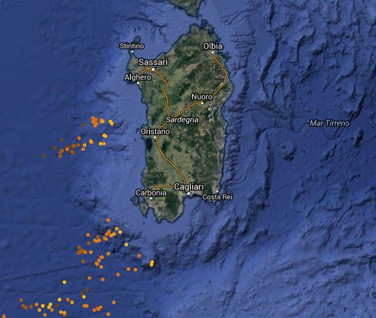 29 06 2016 22 17 18 - Si avvicinano temporali sulla Sardegna occidentale