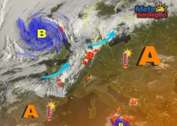 Meteosat 15 350x250 - Sardegna la regione più calda di oggi: ecco l'Anticiclone africano