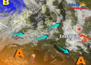 Meteosat 18 350x250 - Sardegna la regione più calda di oggi: ecco l'Anticiclone africano