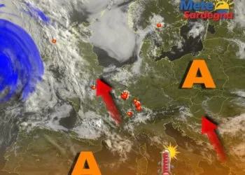 Meteosat 2 350x250 - Sardegna la regione più calda di oggi: ecco l'Anticiclone africano