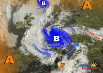 Meteosat 350x250 - Sardegna la regione più calda di oggi: ecco l'Anticiclone africano