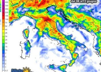 Piogge 1 350x250 - In settimana potrebbero verificarsi forti temporali