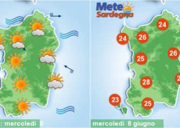 sardegna meteo acquazzoni sole weekend 350x250 - Meteo, sarà piena estate in Sardegna. Anticiclone porterà caldo in aumento