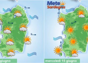 sardegna meteo giugno maestrale caldo africano 350x250 - Meteo, sarà piena estate in Sardegna. Anticiclone porterà caldo in aumento