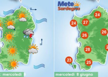 sardegna meteo giugno temporali variabile 350x250 - Meteo, sarà piena estate in Sardegna. Anticiclone porterà caldo in aumento