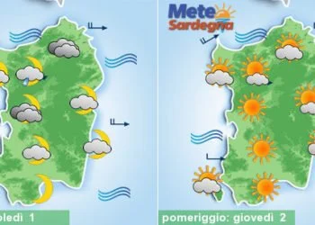 sardegna meteo inizio giugno sole nuvole fresco 350x250 - Meteo da estate nel weekend, si attenua il maestrale. E poi cosa accadrà?