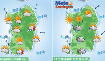 sardegna meteo instabile giugno temporali 350x203 - Meteo, sarà piena estate in Sardegna. Anticiclone porterà caldo in aumento