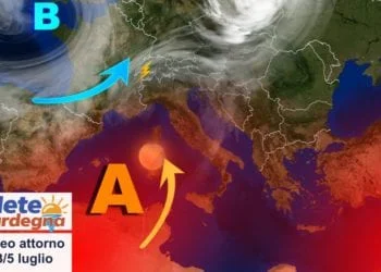 sardegna meteo luglio estate temperature caldo 350x250 - Meteo instabile con temporali pomeridiani. Torna un po' di caldo e l’estate