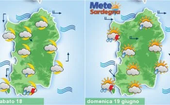 sardegna meteo peggiora weekend piogge temporali 350x216 - Meteo da estate nel weekend, si attenua il maestrale. E poi cosa accadrà?