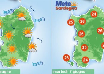 sardegna meteo settimana giugno sole temporali 350x250 - Meteo giugno, la Sardegna avrà la classica estate. Ma occhio ai temporali