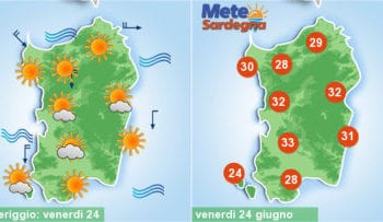 sardegna meteo sole temperature caldo anticiclone 350x203 - Meteo peggiora nel fine settimana: piogge e temporali dopo il caldo