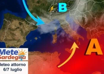 sardegna meteo tendenza luglio caldo estate 350x250 - Meteo instabile con temporali pomeridiani. Torna un po' di caldo e l’estate