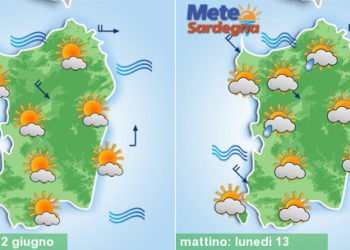 sardegna meteo weekend sole maestrale 350x250 - Meteo, sarà piena estate in Sardegna. Anticiclone porterà caldo in aumento