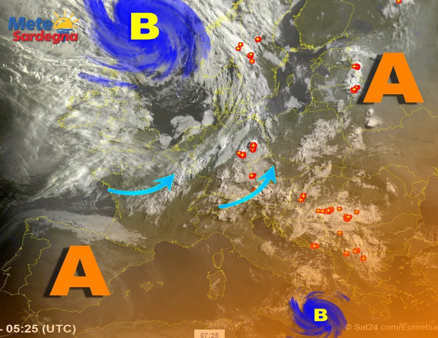 Meteosat 17 - Il Vortice si è spostato in Sicilia: meteo in miglioramento