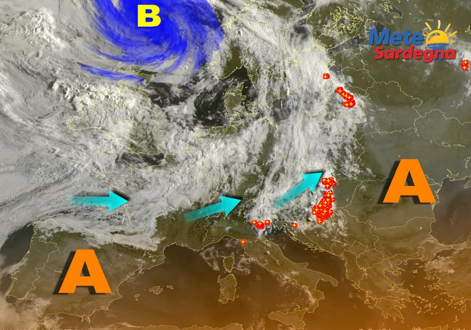 Meteosat 18 - Rovente Anticiclone si prepara all'assalto