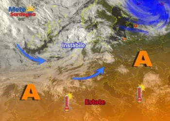 Meteosat 3 350x250 - Un po' di nubi da ovest, ma siamo in pieno regime d'Alta Pressione