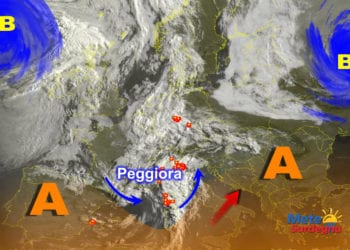 Meteosat sardegna 350x250 - Rovesci e temporali ad inizio settimana prossima: dove pioverà di più?