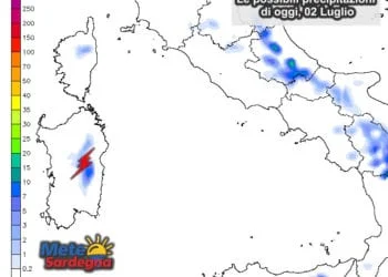Piogge 1 350x250 - Sabato gran caldo e possibili primi temporali