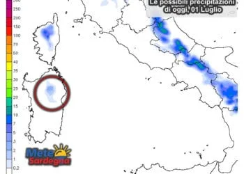 Piogge 350x250 - Maltempo temporalesco all'assalto della Sardegna