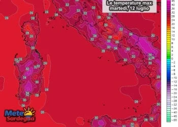 Temperature massime 3 350x250 - Da domani grosse differenze di temperatura tra est e ovest