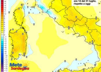 Variazioni termiche 3 350x250 - Venerdì dovrebbe essere la giornata più calda