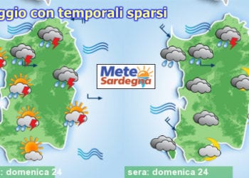 meteo domenica temporali sardegna 350x250 - Sardegna, torna il caldo: picchi di 40°C e oltre. Rischio incendi. Tendenza meteo per la settimana