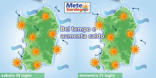 meteo fine settimana sardegna - Sardegna, meteo estivo per vari giorni, e nel fine settimana caldo anche forte