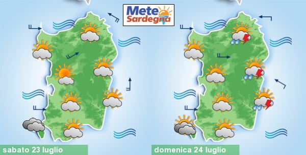 meteo sabato e domenica