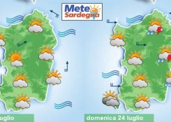 meteo sabato e domenica 4 350x250 - Cagliari, meteo incerto, temporali alla lontana. Da lunedì sole e caldo