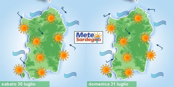 meteo sardegna 1 - Sardegna, torna il caldo: picchi di 40°C e oltre. Rischio incendi. Tendenza meteo per la settimana